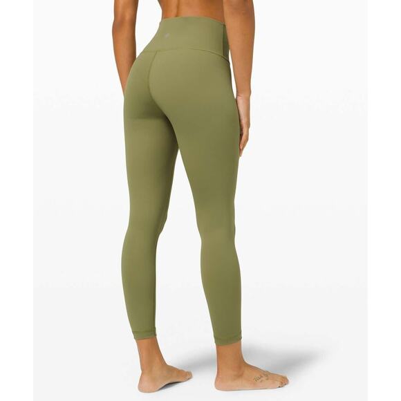Lululemon Wunder Under High Rise Tight Full on Luxtreme Bronze Green Size 2 - Picture 7 of 13